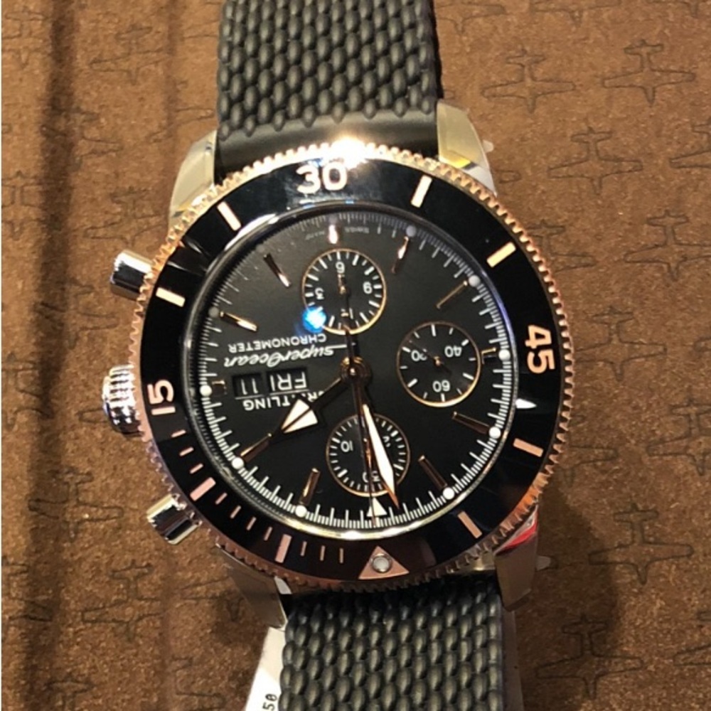 Breitling Superocean 42mm men’s watch 18k rose gold